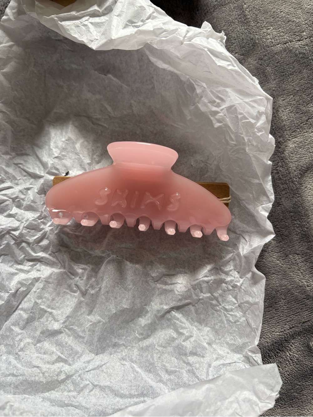 SKIMS Kids Pastel Pink Hair Claw Clip
